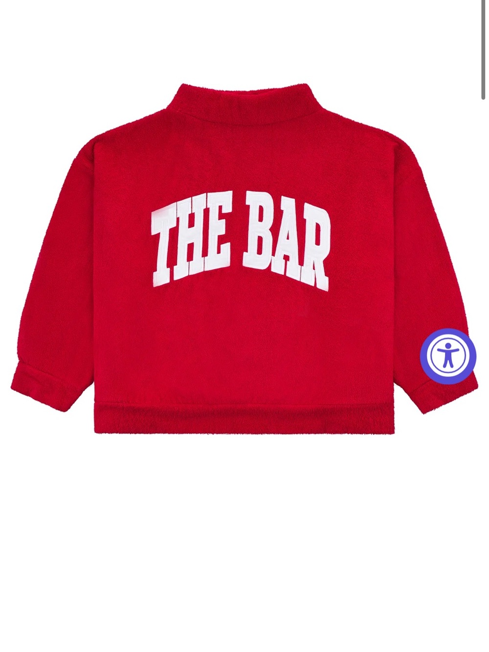 NWOT The Bar Sweatshirt - terry - red
